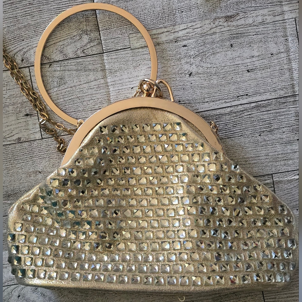 NWOT Gold Evening Bag